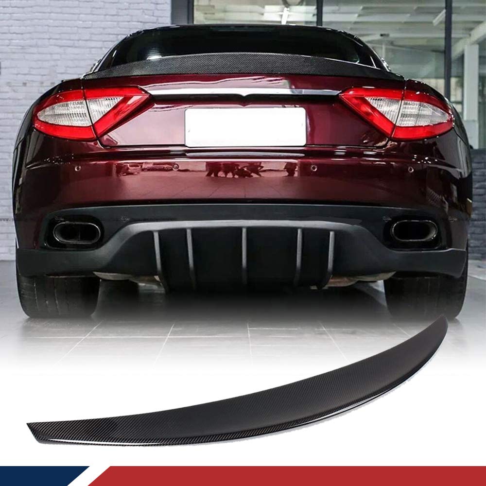 JC SPORTLINE Carbon Fiber Rear Spoiler Fits fits for Maserati Gran