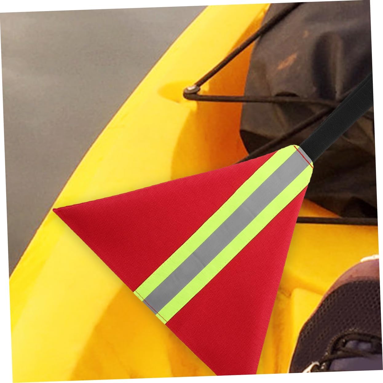 POPETPOP 3pcs Kayak Safety Flag Reflective Warning Flag for Kayak Canoe Boat Light Red Reflective Safety Sign for Travel