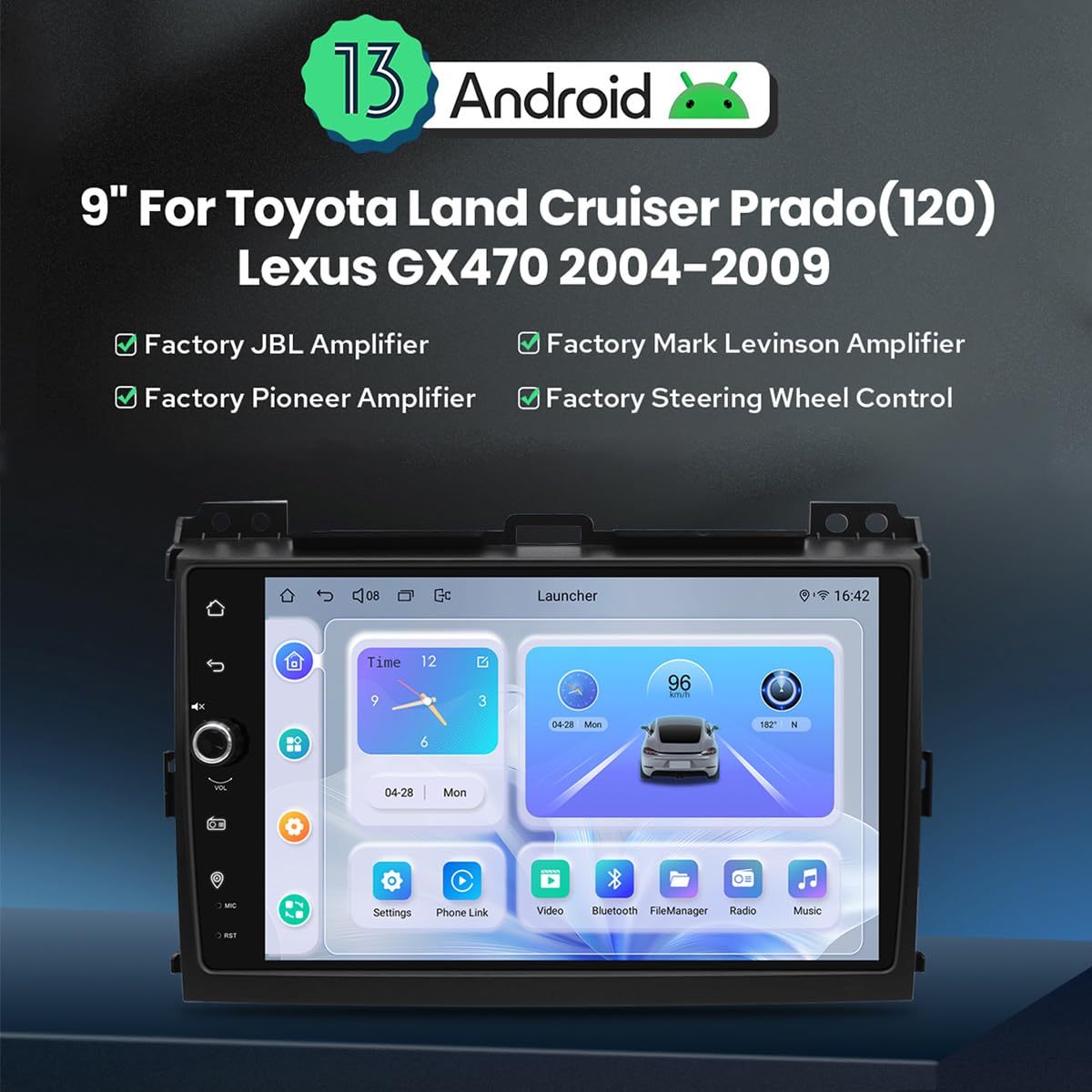 Amazon.com: JOYING Car Stereo for Toyota Land Cruiser Prado120