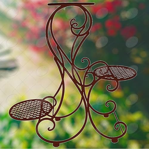 Miniatura 9 de Red Carpet Studios 20059 - Soportes para plantas con recubrimiento en polvo, color negro