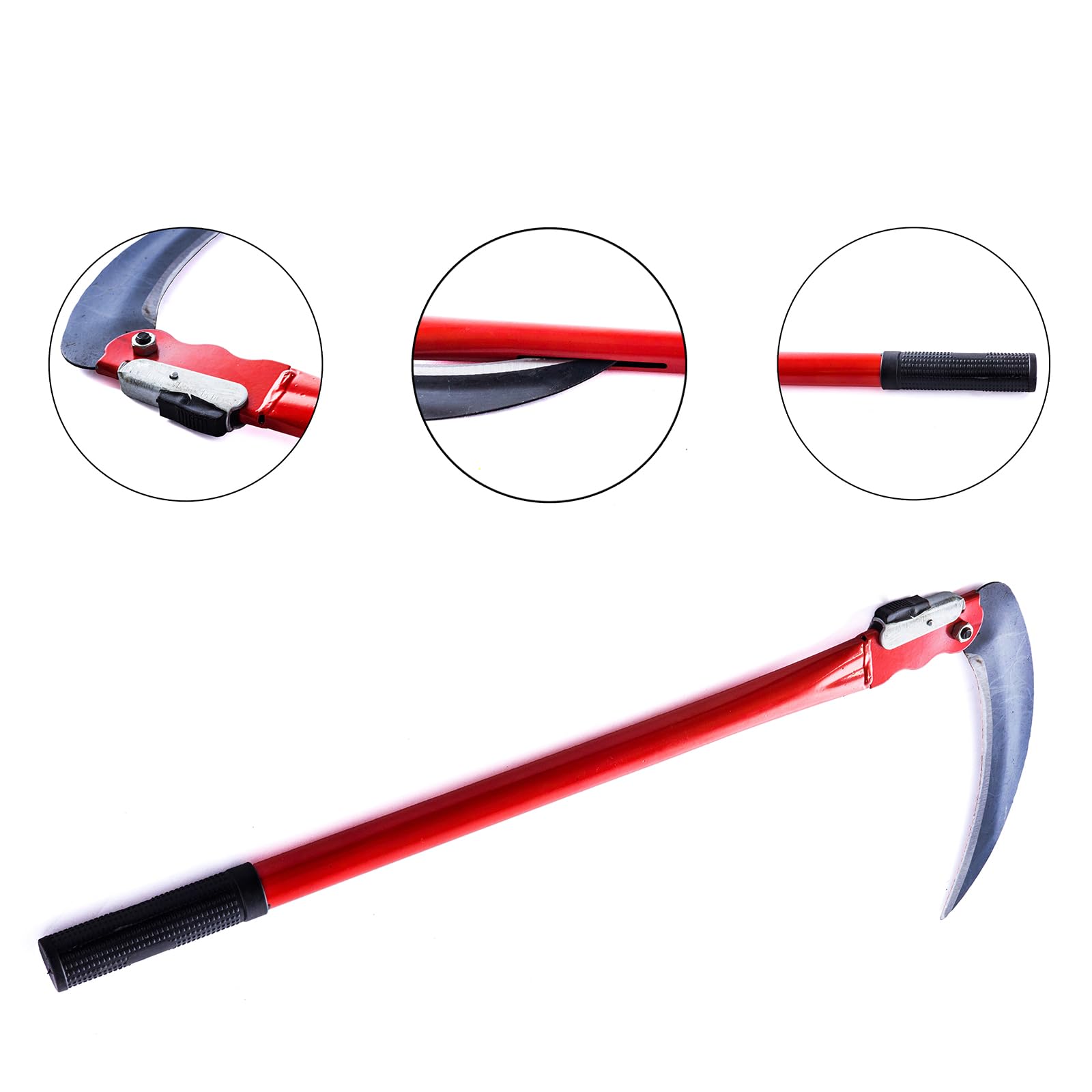 Faucille pliable pour le jardinage multi-usages, faucille à gazon pour désherbage, faucille de sécurité portable (B)