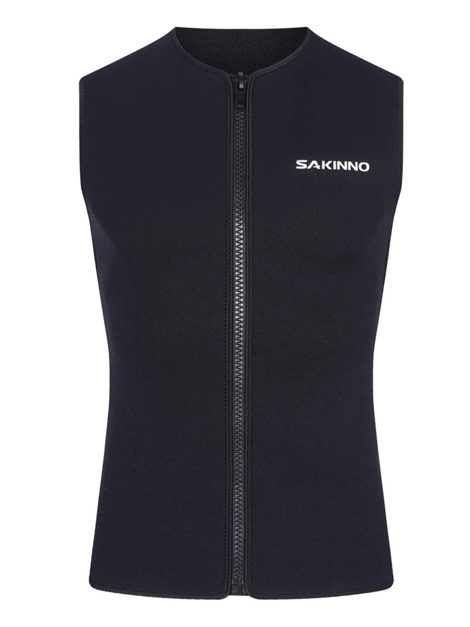 Combinaison de Plongée Homme Néoprène 3mm Veste sans Manches Zip Devant pour Plongée Surf Sports Nautiques