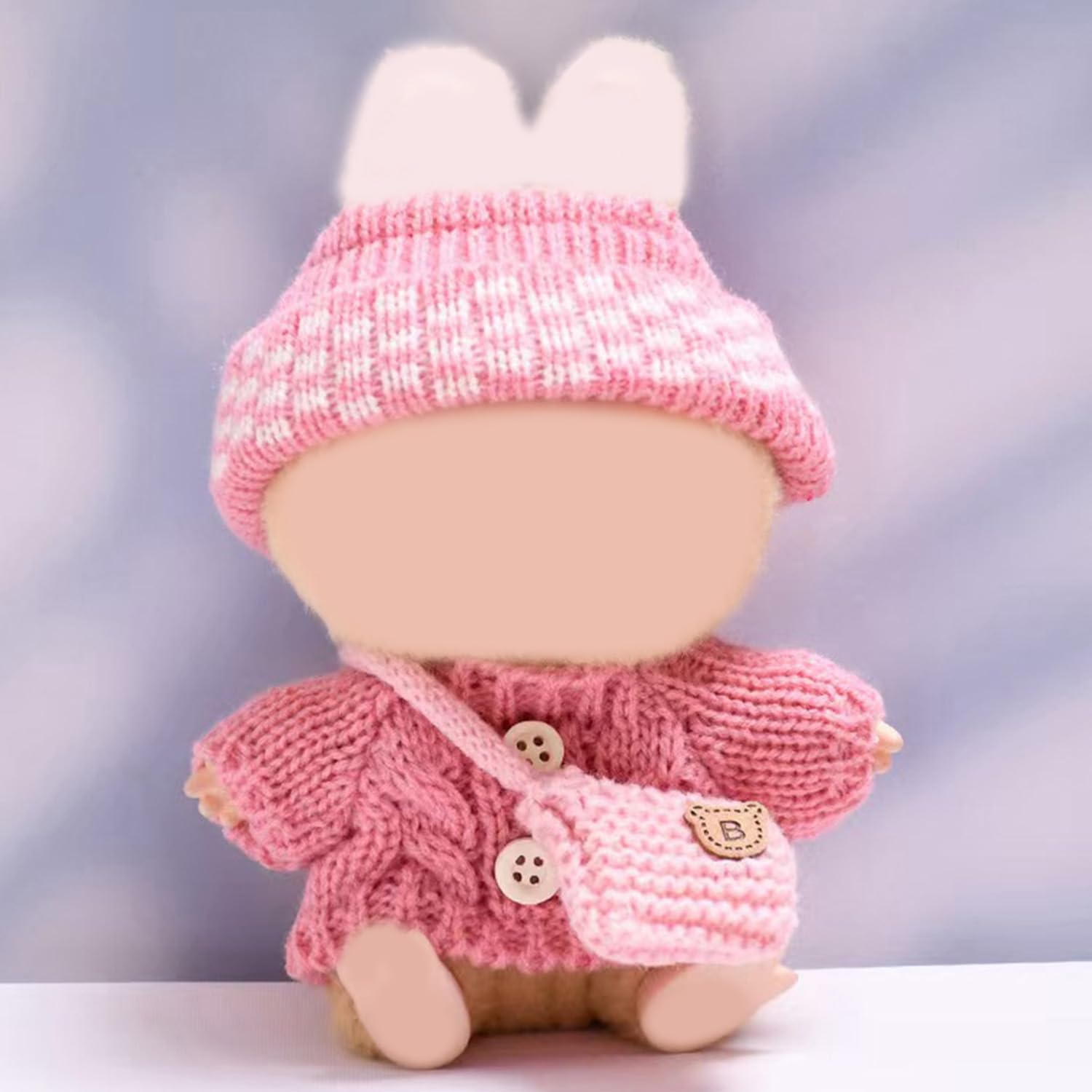 Clothes for 17cm Dolls Fashion Garment Accessories(No Doll), Cute Sweater Suitable for 6.69inch (17cm) Doll Soft Cotton Clothing Replacement