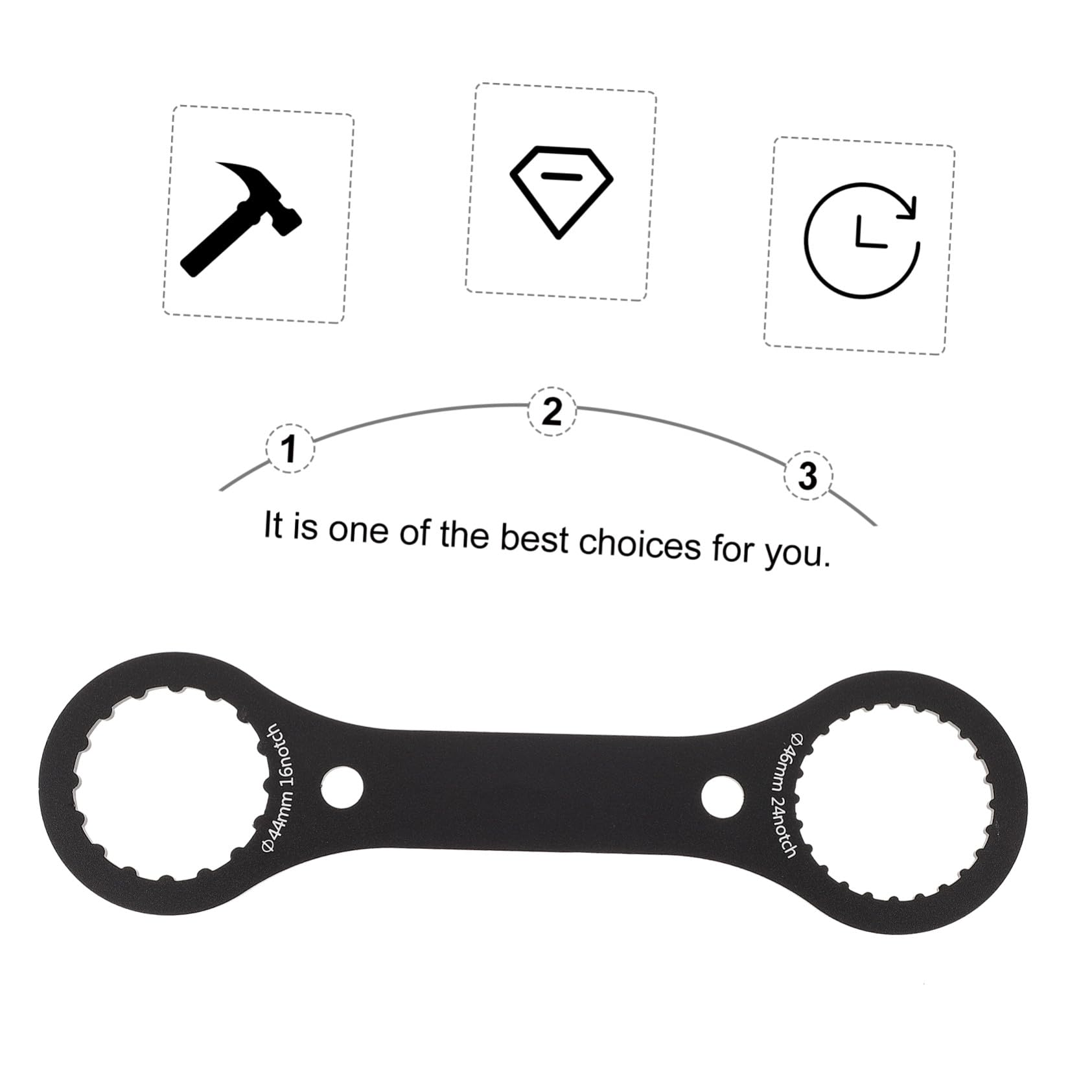 Yardwe 3piezas Herramienta De Reparación De Bicicleta De Bielas y De Eje De Fondo Herramienta Multifuncional para Montaje y Desmontaje De Bicicletas De Montaña y Carretera Diseño