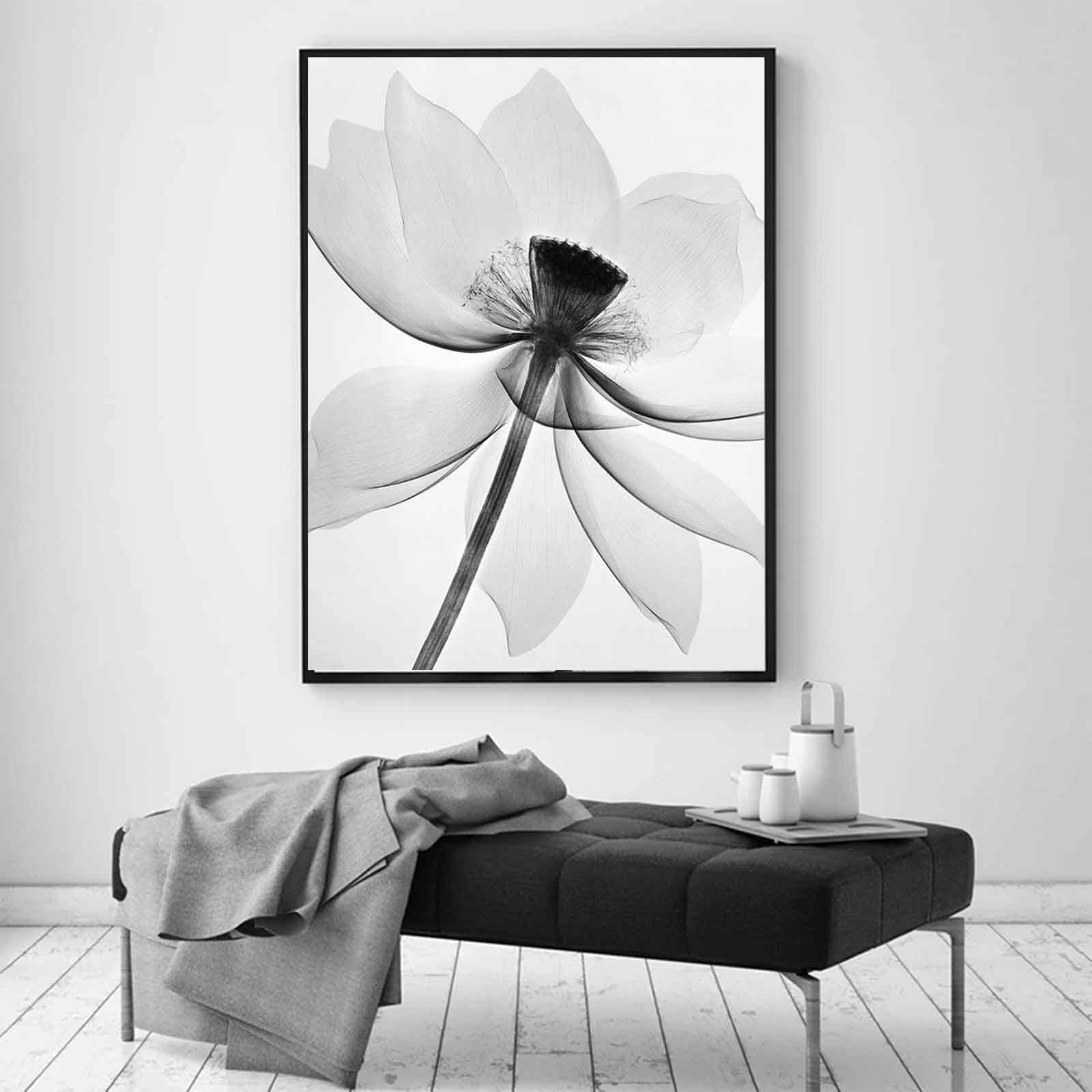 The White Lotus Poster - Vintage Leinwand Druck 30x45cm Für Wohnzimmer