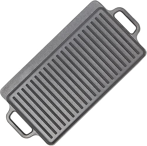 Vista 14 de Home Basics Sartén de hierro fundido de 12 pulgadas (negro) para panqueques, carne y pescado, sartén grande para estufa y fogata, antiadherente