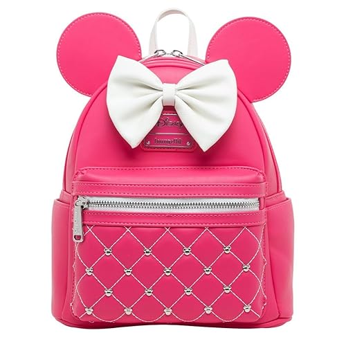 Loungefly Disney The Minnie Mouse Classic Series Women's Backpack - Glow in the Dark Glowberry, Multicolor, One Size, Wdbk3027