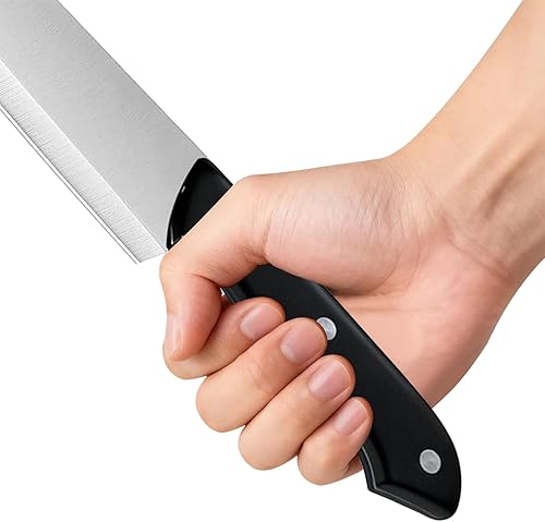 Miniatura 7 de Cuchillo de chef, cuchillo de cocina de acero inoxidable de alto carbono de 8 pulgadas, cuchillo de chef súper afilado, mango ergonómico