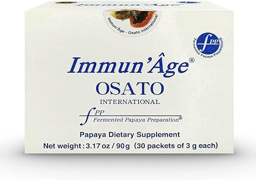 Miniatura 9 de IMMUN'ÂGE Classic Box - Apoyo inmunológico - Antioxidante - Potenciador de energía celular Papaya fermentada japonesa - Suplemento de longevidad -