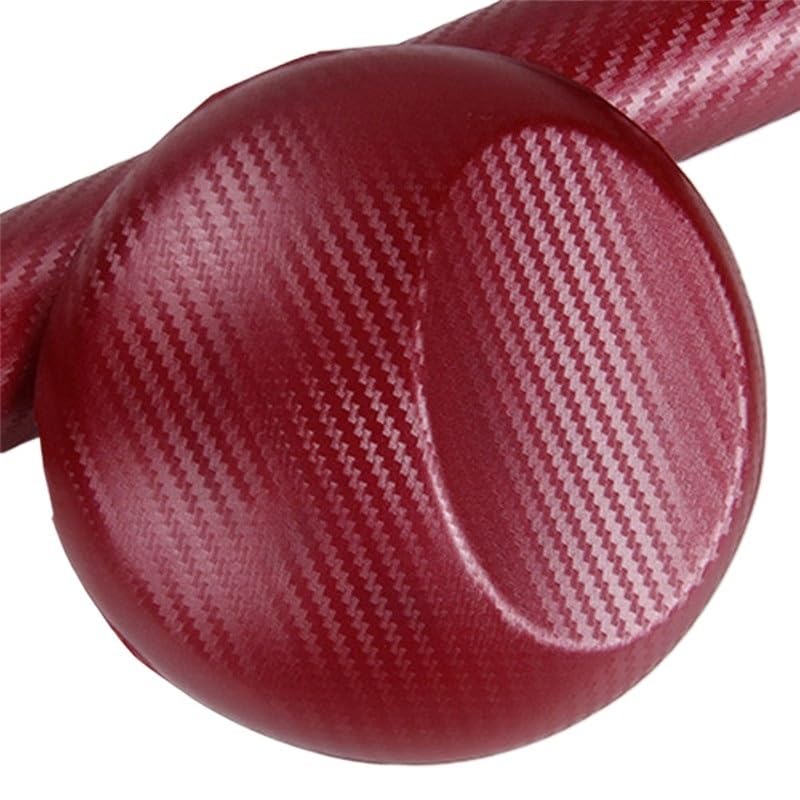 Vinilo fibra carbono 3D autoadhesivo y moldeable rojo vino 127x10cm antiarañazos