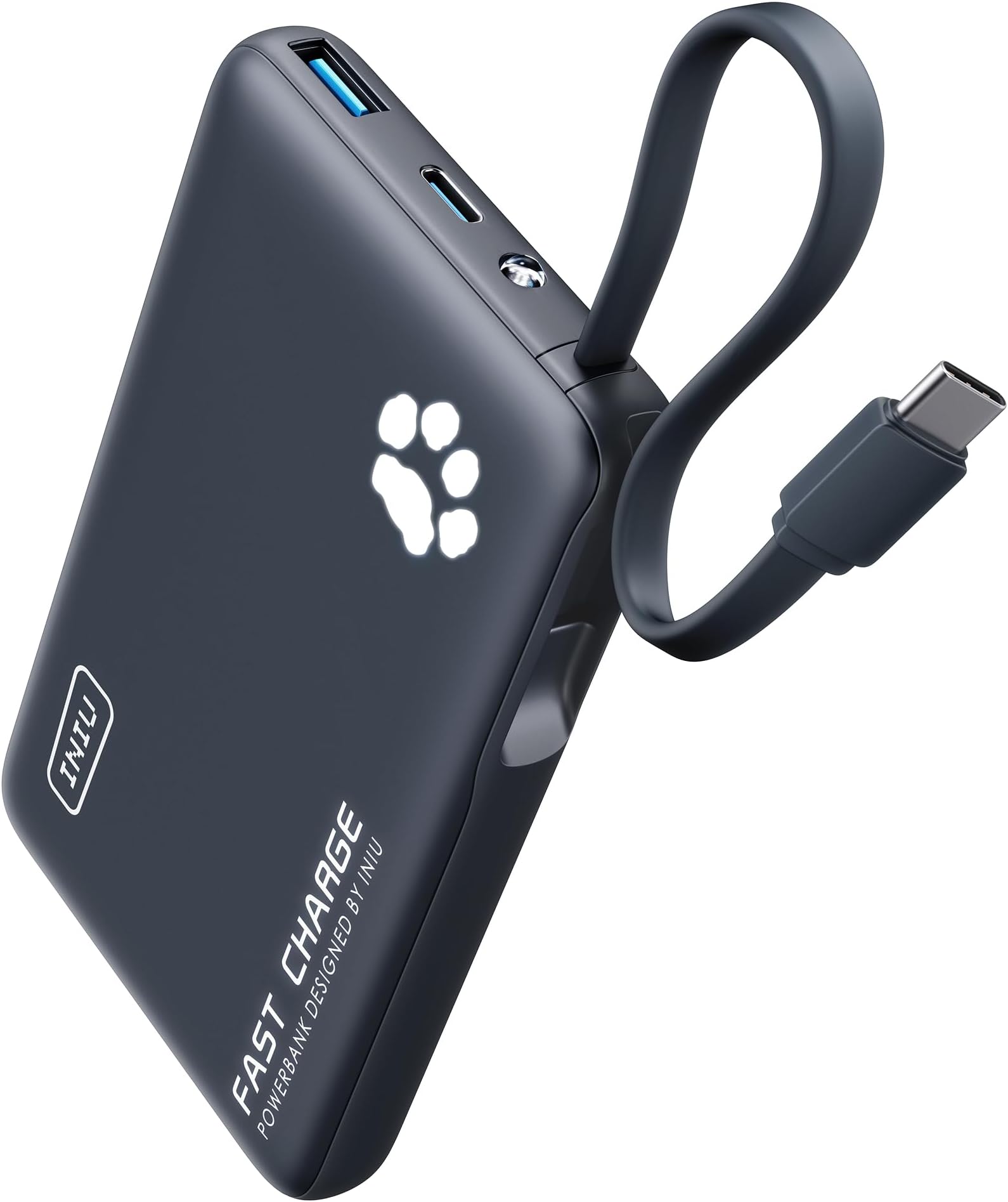 INIU Mobile Battery, Ultra-Lightweight, Compact, Slim [22.5W Fast Charging, Large Capacity 10,000mAh] Type C Mobile Battery Popular USB C USB A Power Bank (PSE Certified, Simultaneous Charging for 3