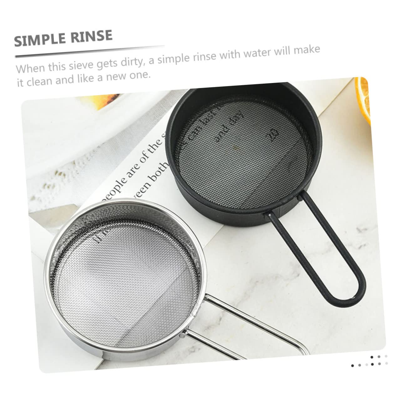 Set mit 10 winzigen Küchensieben aus Edelstahl mit feinem Netz – ideal zum Filtern von Mehl, Kaffee, Öl und Pulver – kreatives Siebwerkzeug für den Hausgebrauch
