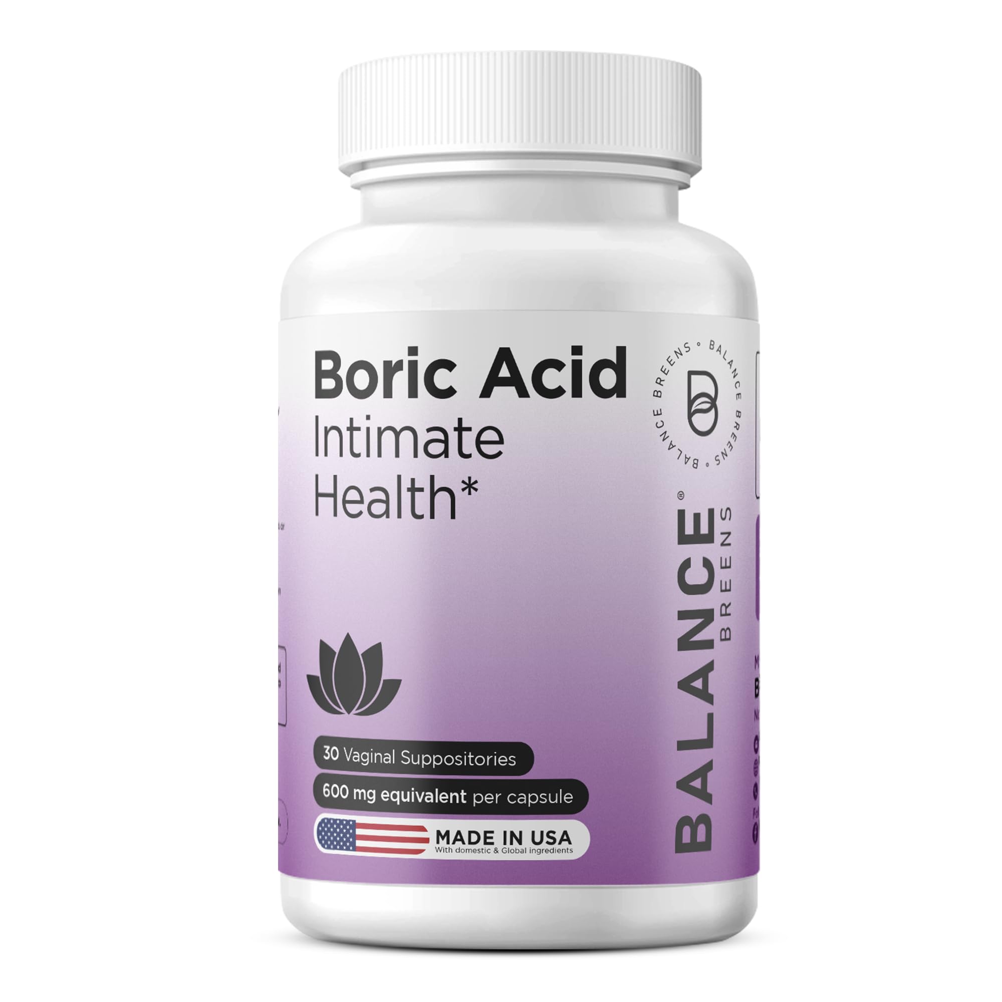 BalanceBreens Boric Acid Suppositories