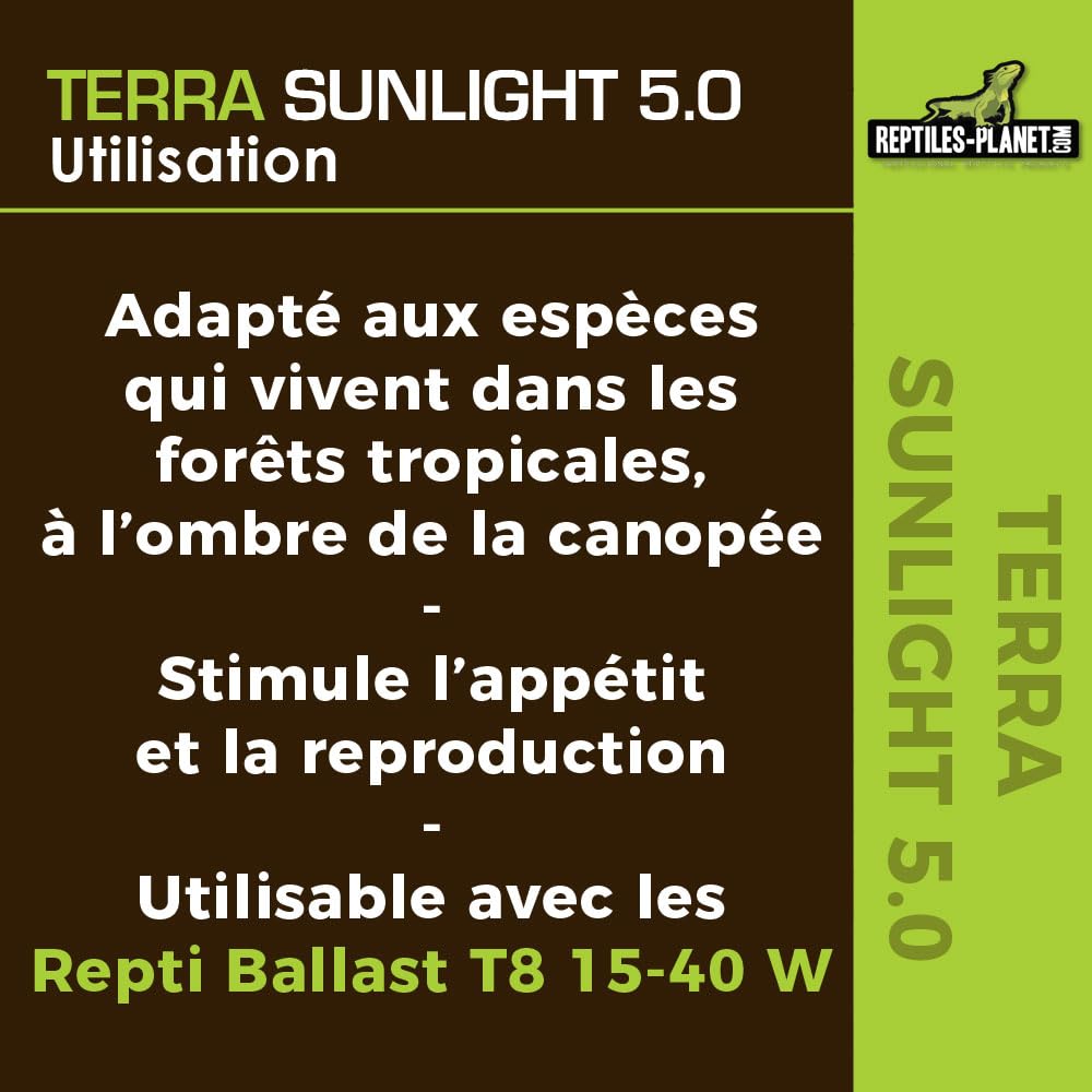 Reptiles Planet Beleuchtung Terra Sunlight T8 5,0 30 W/90 cm