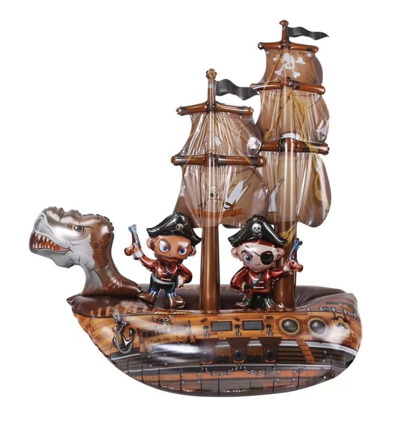 3D Pirate Ship Foil Balloon, 85cm