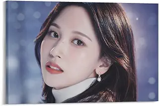 MINA ミナ TWICE トゥワイスキャンバスポスター 部屋飾り キャンバスウォールアート 印刷 ポスター 版画 壁飾り 壁の絵 壁掛け ホームアートワーク20x30inch(50x75cm)
