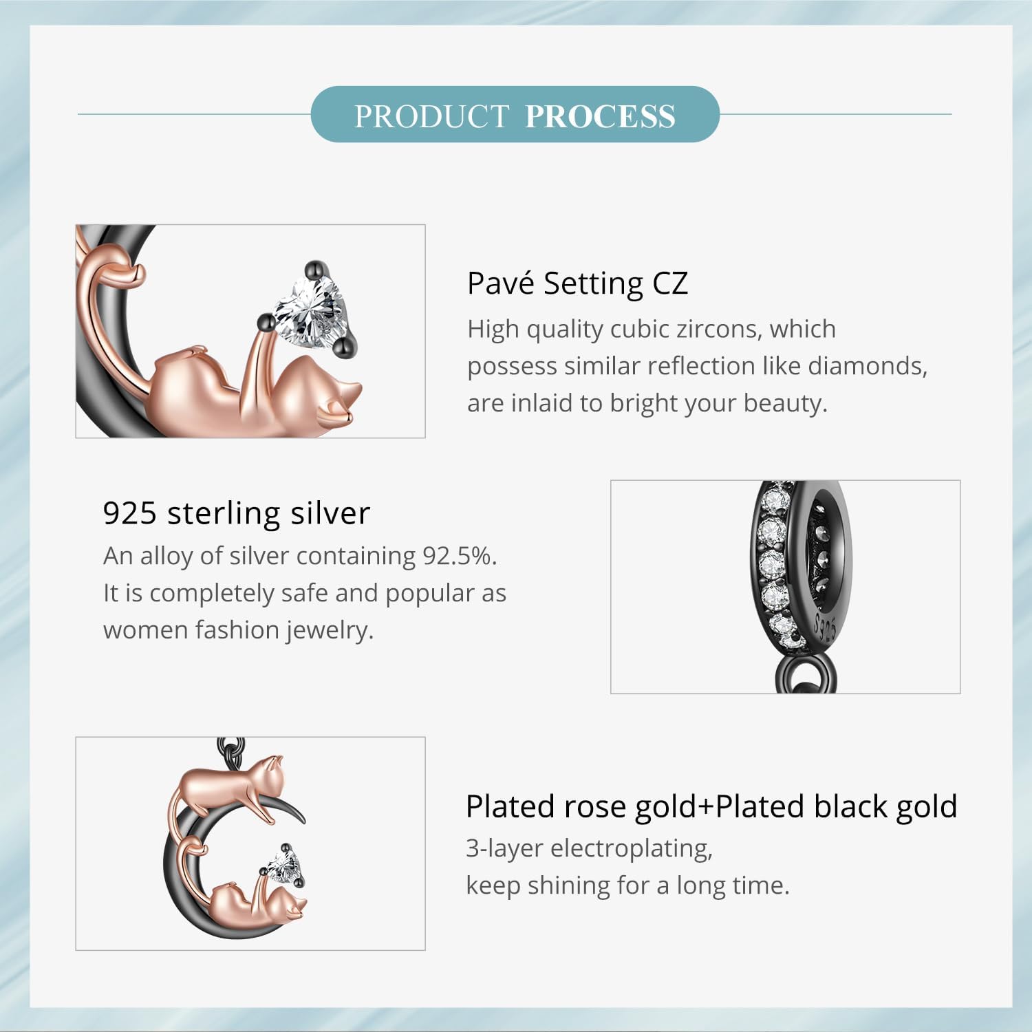 NINGAN 925 Sterling Silver Charm Golden Love Charm Buckle Safety Chain Travel Bead Firefly Dragonfly Pendant, Suitable for Women Bracelet and Necklace as Gift from Mom and Friends