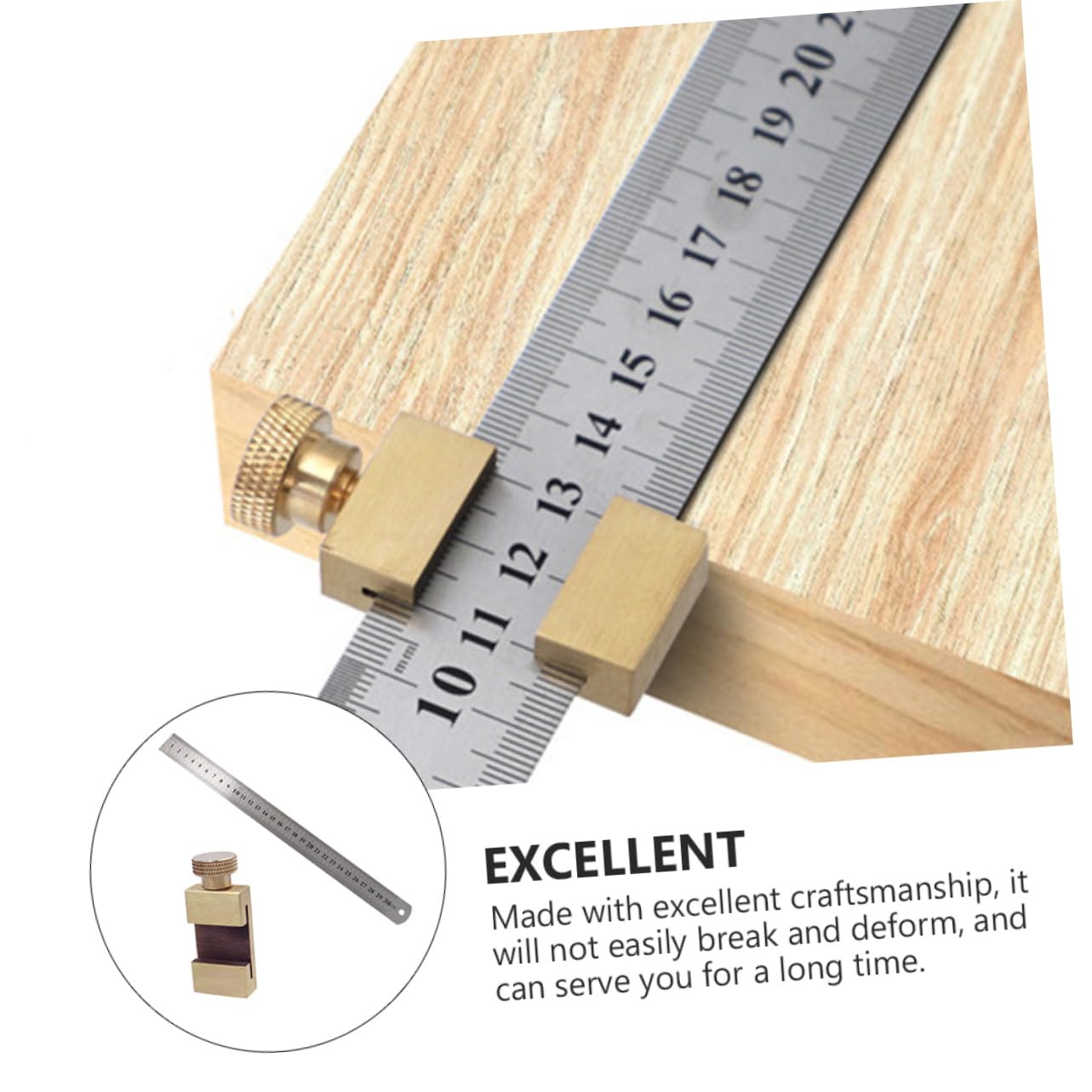 3 Set Di Di Marcatura Limitatore In Ottone Per Lavorazione Del Legno Righello Di Marcatura Dritto Strumento Di Misurazione Per Marcatura Per Lavorazione Del Legno