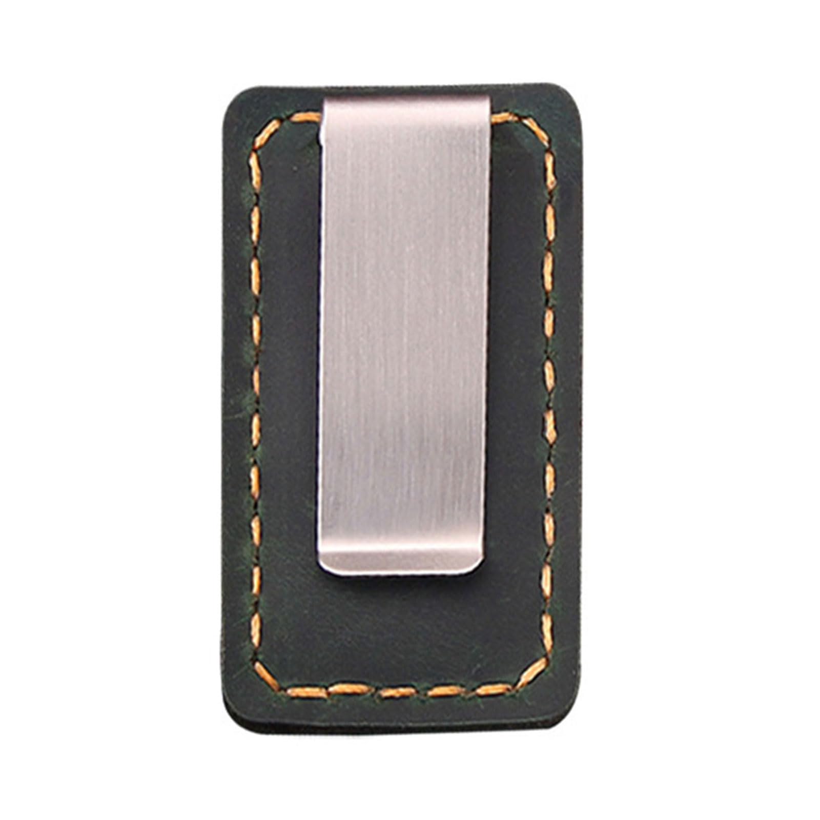 CRFFZ PU Leather Pen Holder 1.6x2.87Inch Leather Pen Holder with Pocket Clip Notebook for Journal Planner Clipboard Case