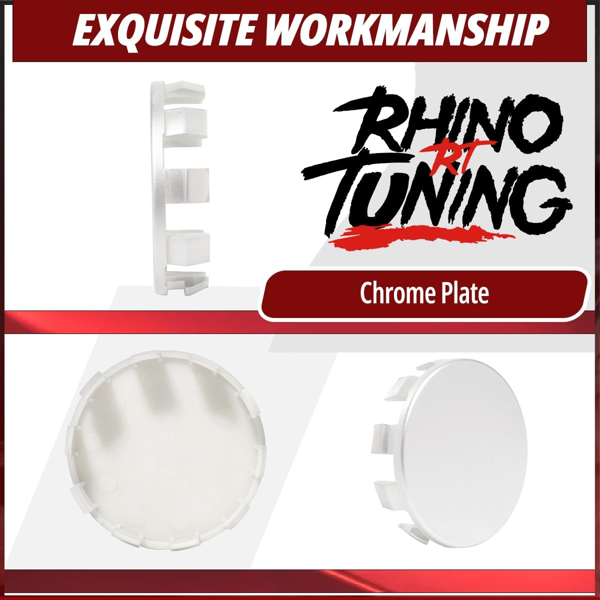 RTrhinotuning 4 PCS 66.6 mm Wheel Center Caps Compatible with 2004-2021 X Series 2006-2021 3 Series 2008-2020 ​​5 Series 36136783536, OD: 2.62 in / 66.6 mm ID: 2.54 in / 64.5 mm Sliver Hub Caps