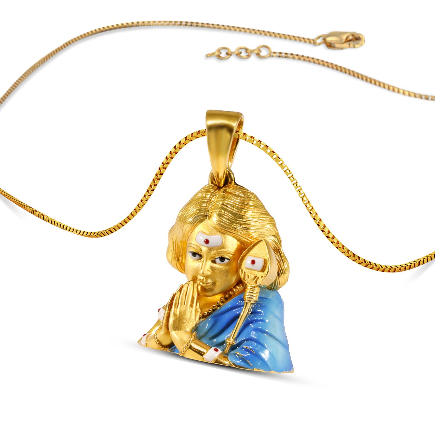 joyalukkas 22 KT Purity | HUID & BIS Hallmark | Shree Murukan Gold Pendant For Men-picture-41