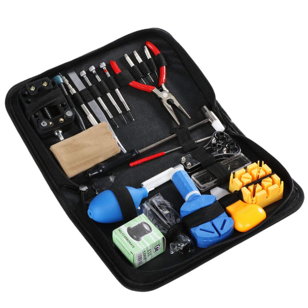 22pcs bande Watch lien Remover Pin Kit, Montre Professional Band Lien Pin outil ouvre cas de réparation Remover porte-outil Kit Set avec étui de transport