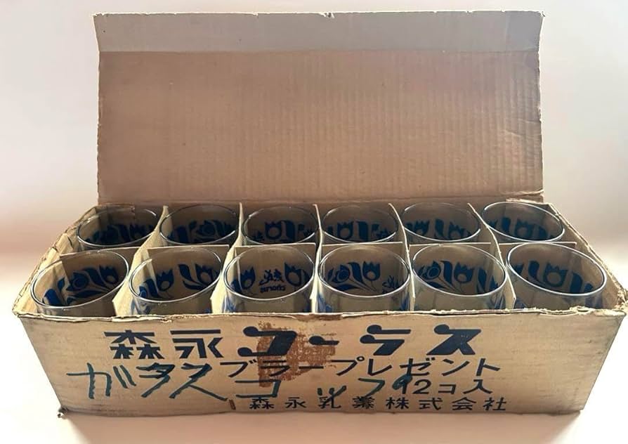 Amazon | 森永コーラス 花柄 ガラスコップ グラス 12個セット