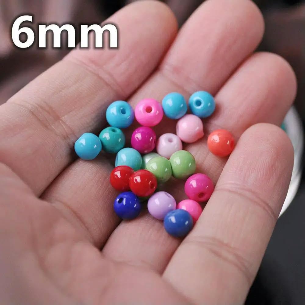 Craftdady - Perline in vetro rosa da 4 mm, 6/0 opaco, per braccialetti fai da te, collane, portachiavi, gioielli, circa 495 pezzi