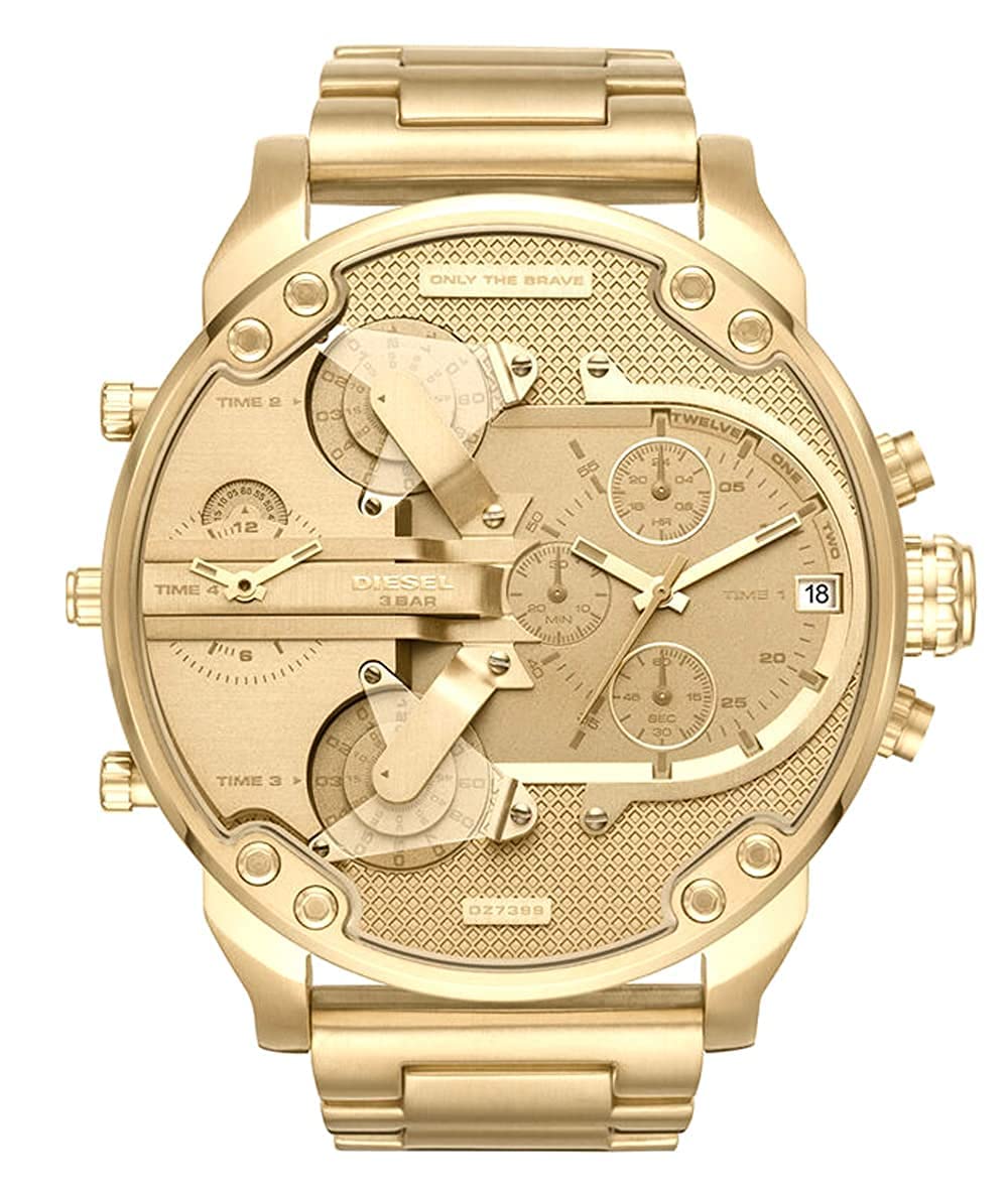 Maicrogear Stainless Steel Mr. Daddy 2.0 Chronograph Quartz Gold Dial Mens Watch Dz7399 (B0BRNJ298B) Amazon Price History, Amazon Price Tracker