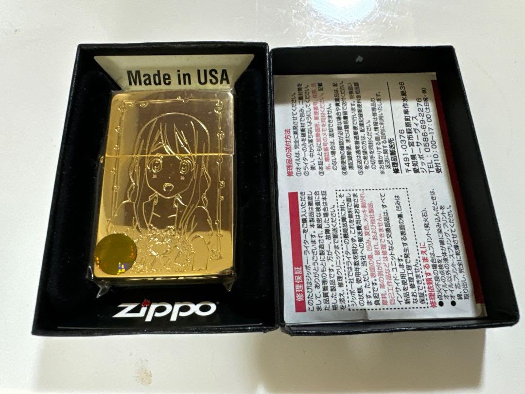 けいおん 秋山澪 限定品 gold zippo 【公式通販】