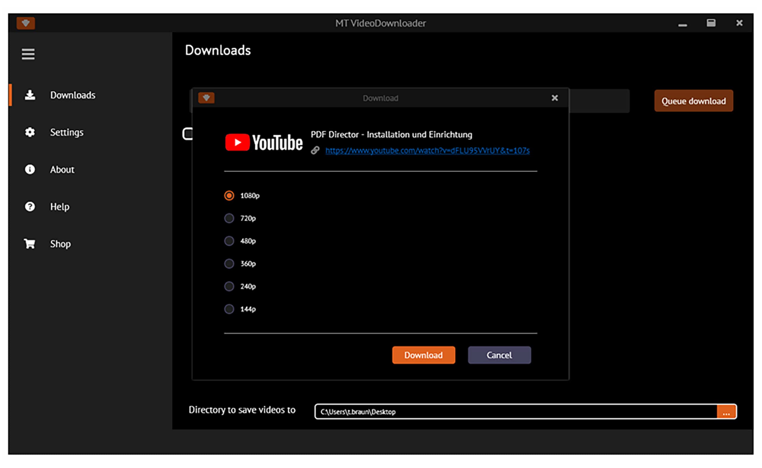Video and Audio Downloader software for YouTube – download your favorite YouTube videos as MP4 video or MP3 audio – lifetime license – computer program compatible with Windows 11, 10, 8 and 7