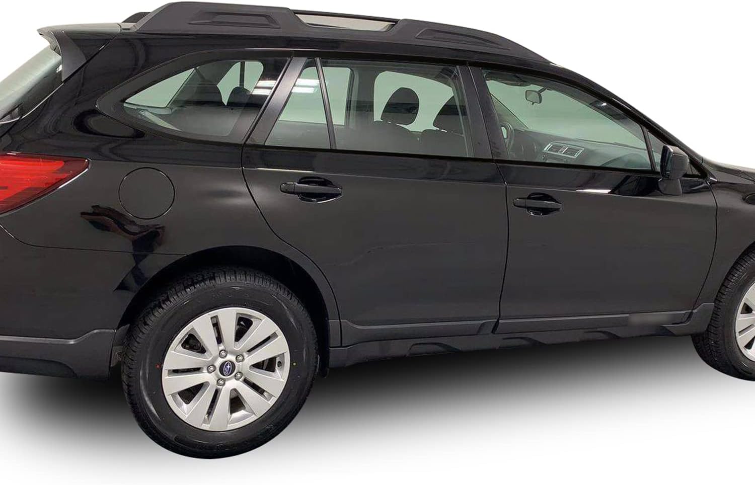 Window Trim Chrome Delete Blackout Precut Vinyl Wrap Overlay Kit Compatible with Subaru Outback 2015-2019 - Matte Black