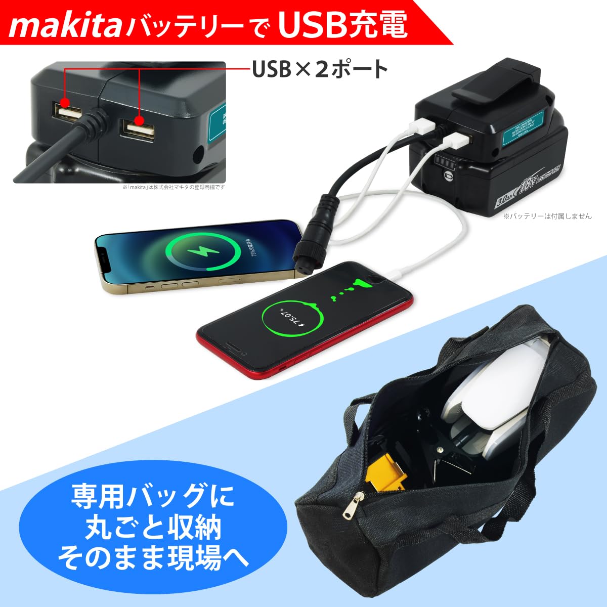 Amazon.co.jp: HEMAJUN led 投光器 バッテリー と互換性あり ライト 