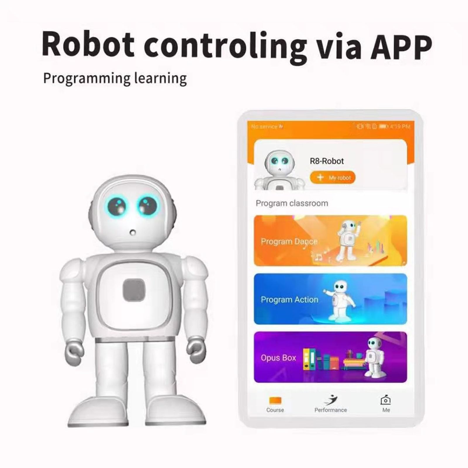 Topiky Robot Educativo Interattivo per Bambini Controllo Vocale Compagno di Apprendimento Giocattolo di Programmazione Intelligente per Bambini
