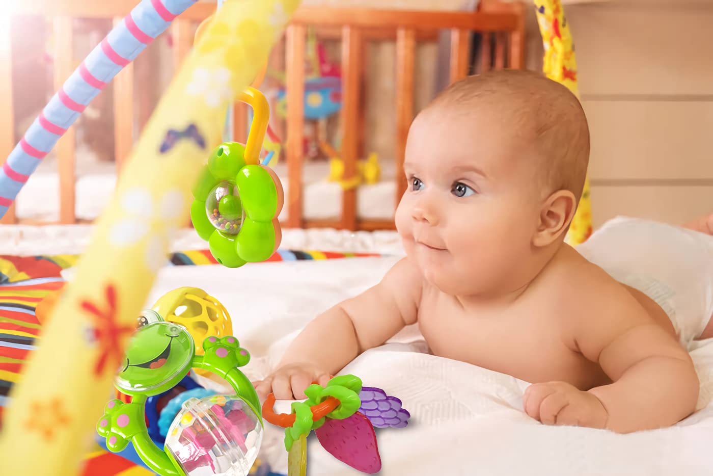 Juguetes Bebe Meses Juego De Sonajeros Y Mordedores Para Bebés