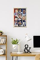 Vista 76 de Trends International Ted Lasso - Character Grid Wall Poster, 22.4L x 14.7W, Black Framed Version