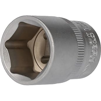 BRILLIANT TOOLS BT022814 1/2-Inch Hex Socket 23 mm [Powered by KS Tools] Chrome Vanadium Steel