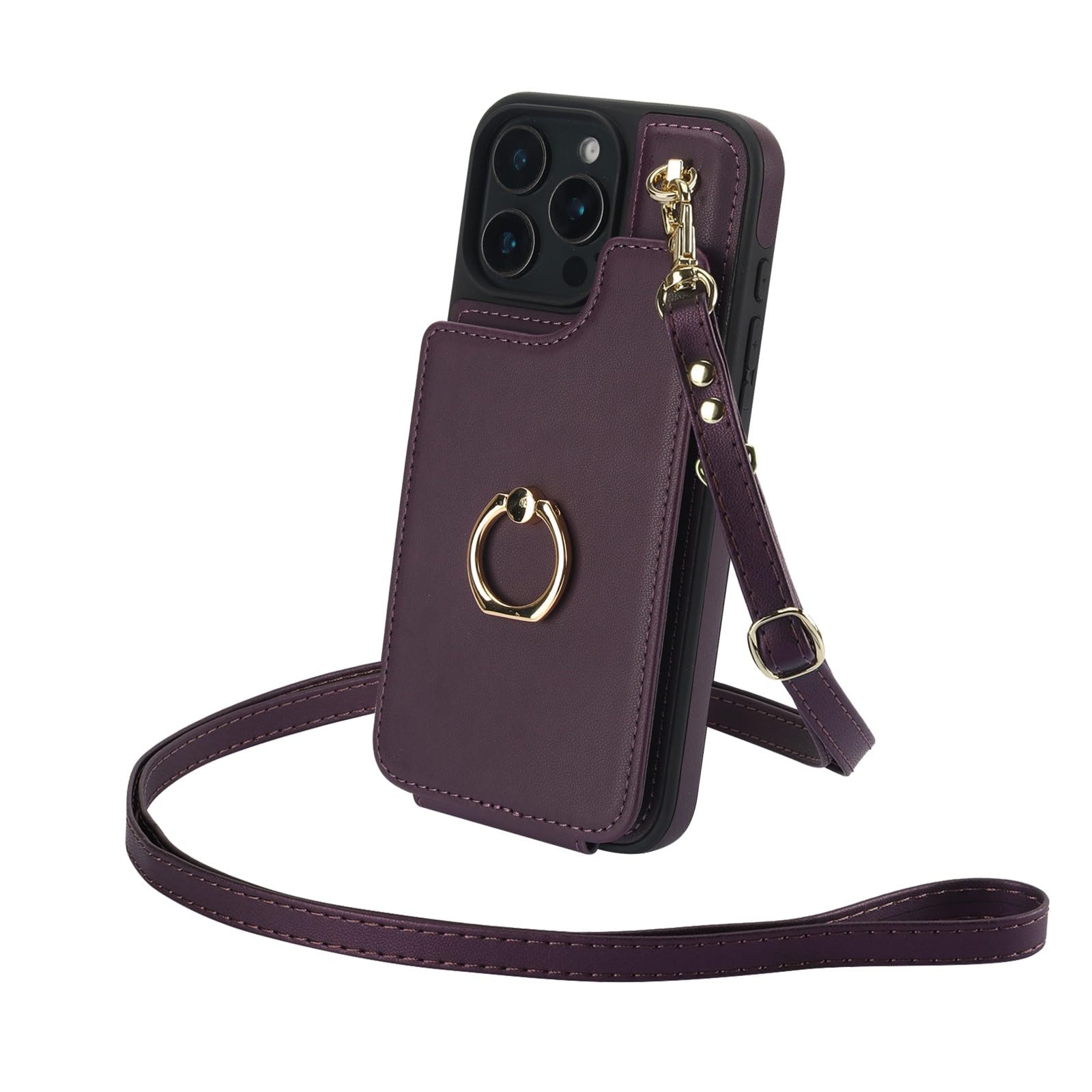 Étui iPhone 14 Plus violet foncé idéal pour sorties et voyages - 8