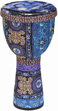 Carbon Fiber African Hand Drum 8" Portable Djembe Drum Percussion Instrument with Durable ABS Resin Body for Adults and Children No Tuning Required 4