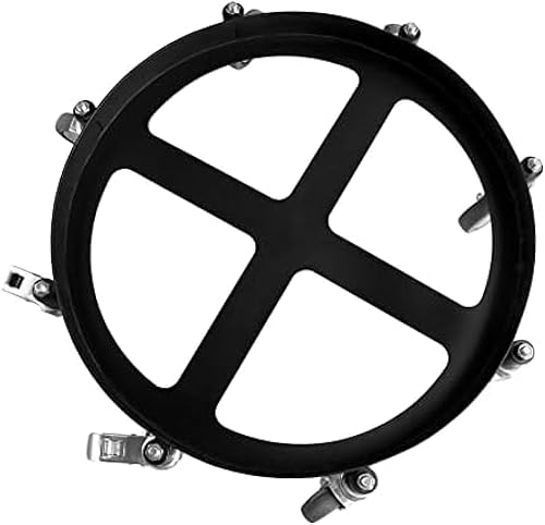 Miniatura 8 de Carretilla de tambor de acero resistente, marco de acero de 55 galones con 8 ruedas giratorias, capacidad de 2000 libras, diseño antivuelco para