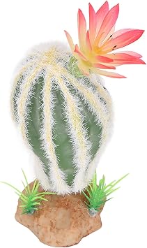 HEEPDD Reptile Plant Artificial Succulent Decor for Aquarium Terrarium Tank Ornament Faux Plastic Cacti Simulation Greenery