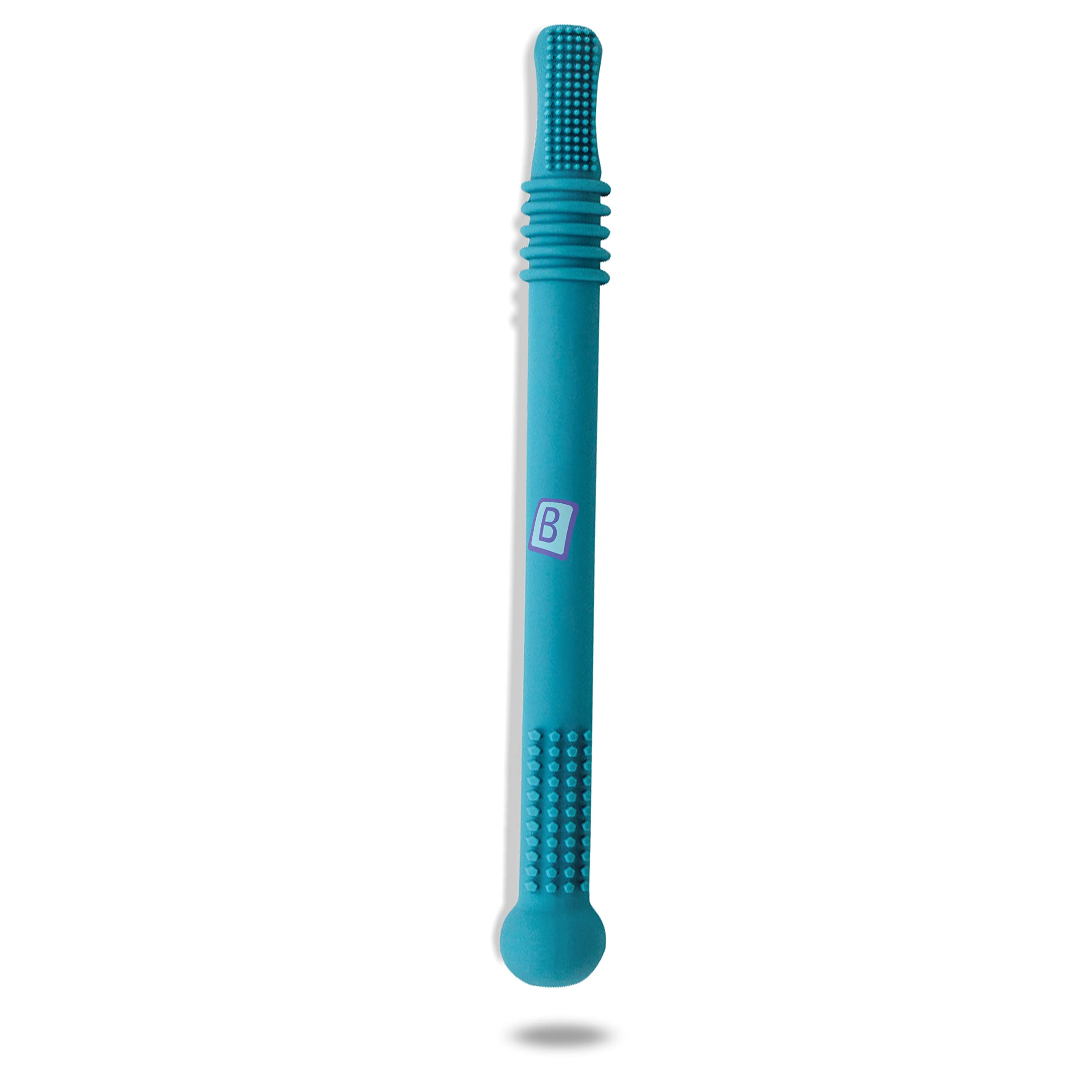 Bembika Baby Teether Toys Teething Hollow Tubes, Baby Teether Silicone, Baby Teether Keys, Baby Teether Toothbrush (Blue Color).-image-25