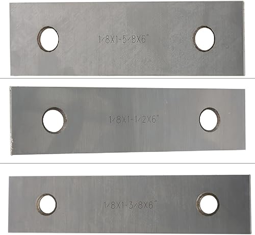 Miniatura 2 de WFLNHB Juego de 10 pares de barras paralelas delgadas de 1/8 "x 6" para trabajos de fresado con caja de almacenamiento