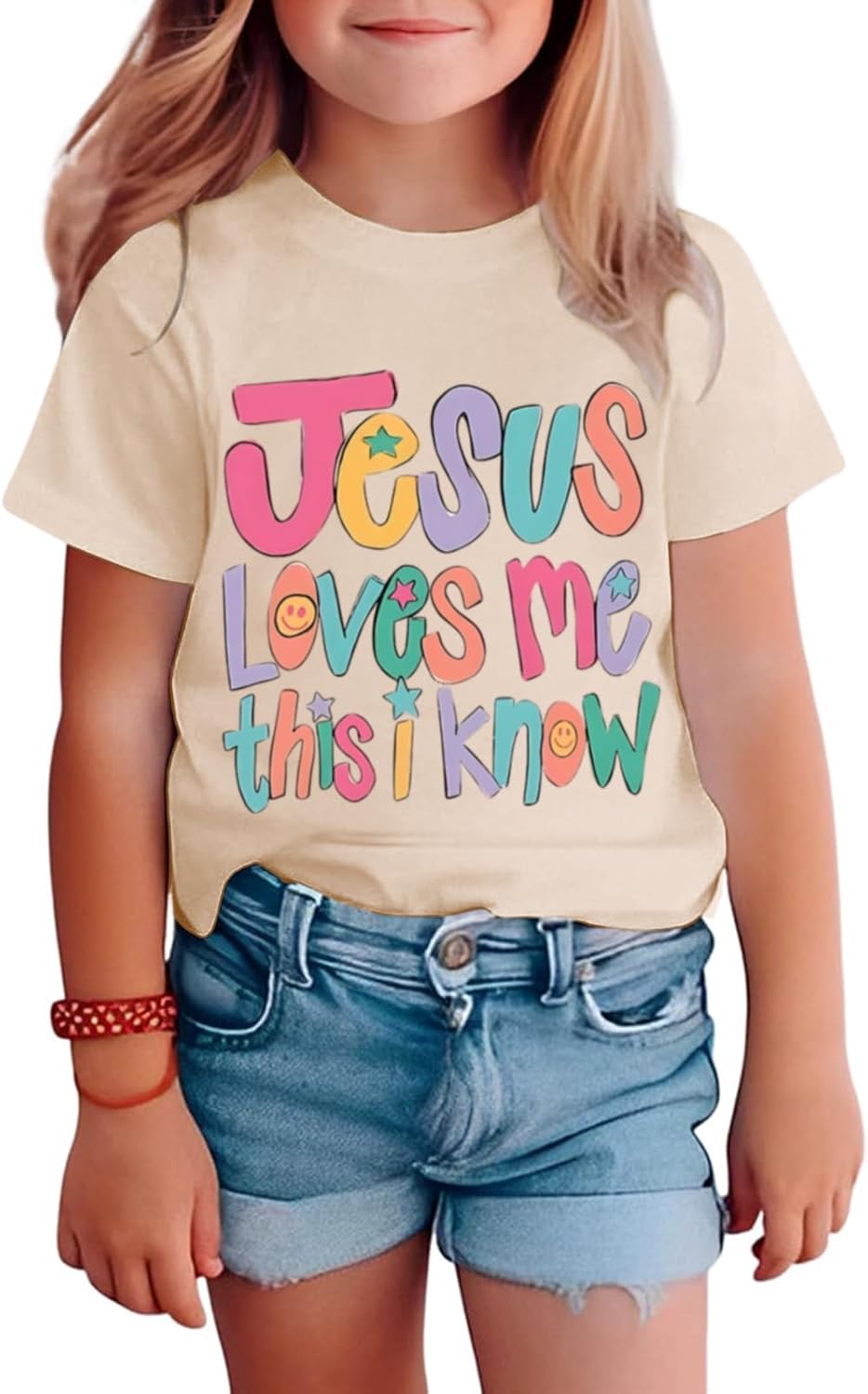 BINTEHGS Jesus Shirts for Kids Christian Graphic Tees for Girls Religious God Tshirts Inspirational Bible Verse Cute T-Shirts - Image 4
