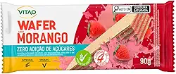 Vitao Wafer Integral Morango Zero 90G