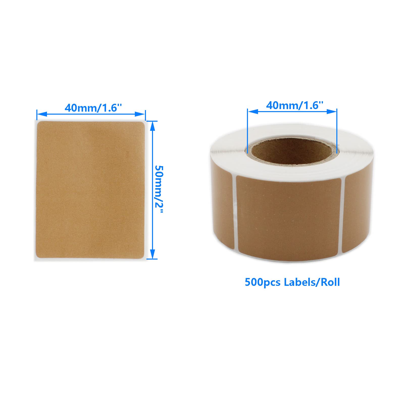 Bezpośrednie etykiety termiczne 4 x 5 cm, etykiety SKU z kodami kreskowymi SAFYY 500 / rolka, samoprzylepne naklejki do wysyłki, perforowane i kompatybilne z drukarkami etykiet Rollo i drukarkami