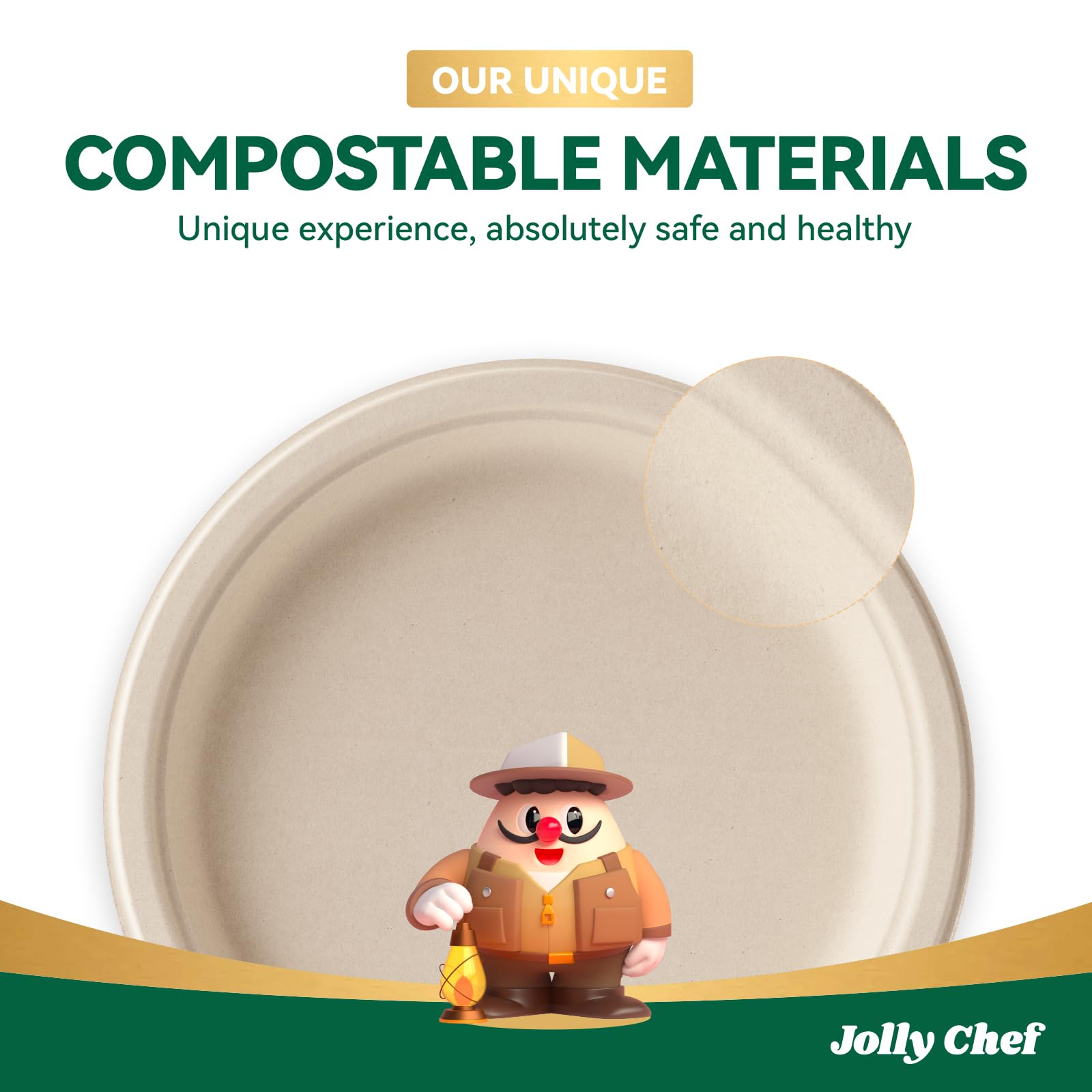 Eco-Friendly Compostable Plates - 125 Pack -7