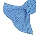 TONGQING Mermaid Tail Blanket, Crochet Knitted Sleeping Bag Sofa Bedding Cozy Blankets for Girls Adults Kids All Season