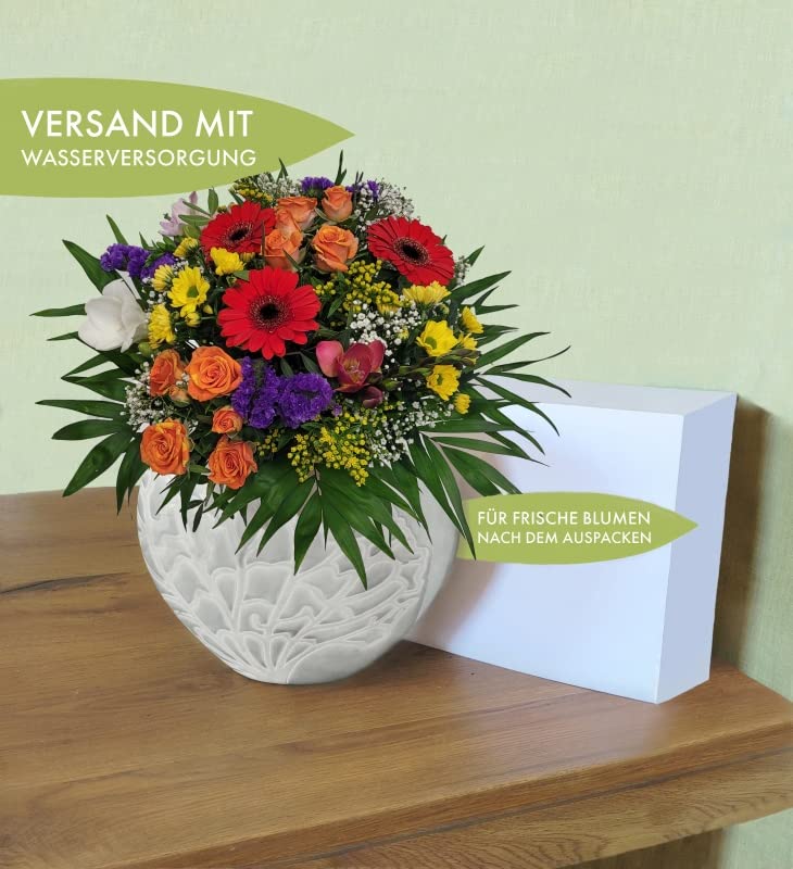 Blumenstrauß zum Geburtstag - bunter Blumenstrauß - Frühlingleuchten