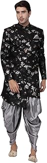 vastramay Silk Blend Men Casual Style Sherwani Set-picture-49